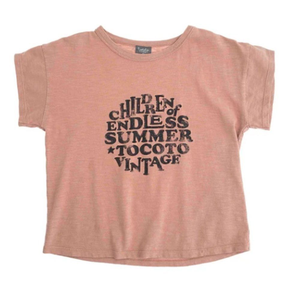 NWT! Tocoto Vintage Endless Summer Logo Short Sleeve T-Shirt  Size 2Y